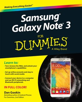 Dan Gookin - Samsung Galaxy Note 3 For Dummies