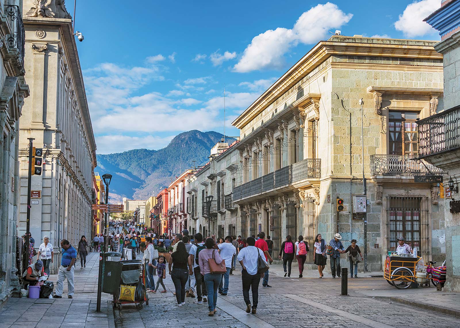 busy pedestrian street in Oaxaca Citys historic center Ill start with a - photo 8