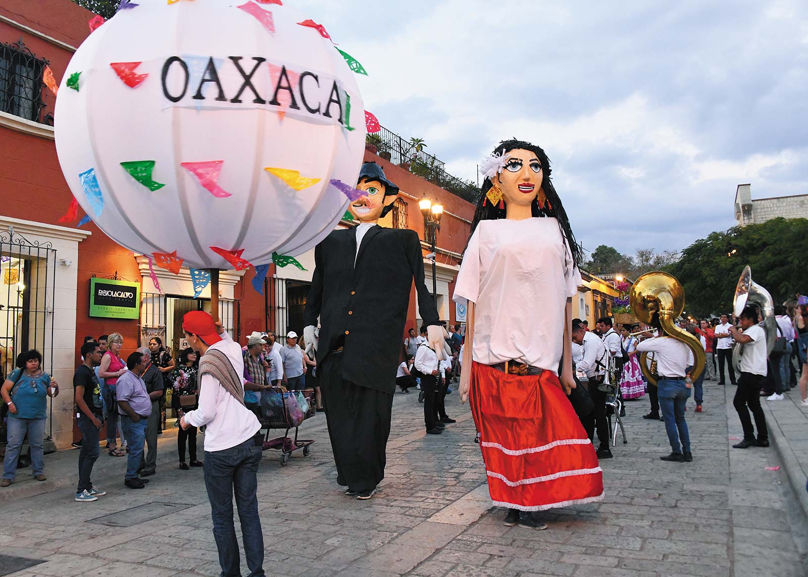 a typical Oaxacan street parade called a calenda orchids in Huautla de - photo 12