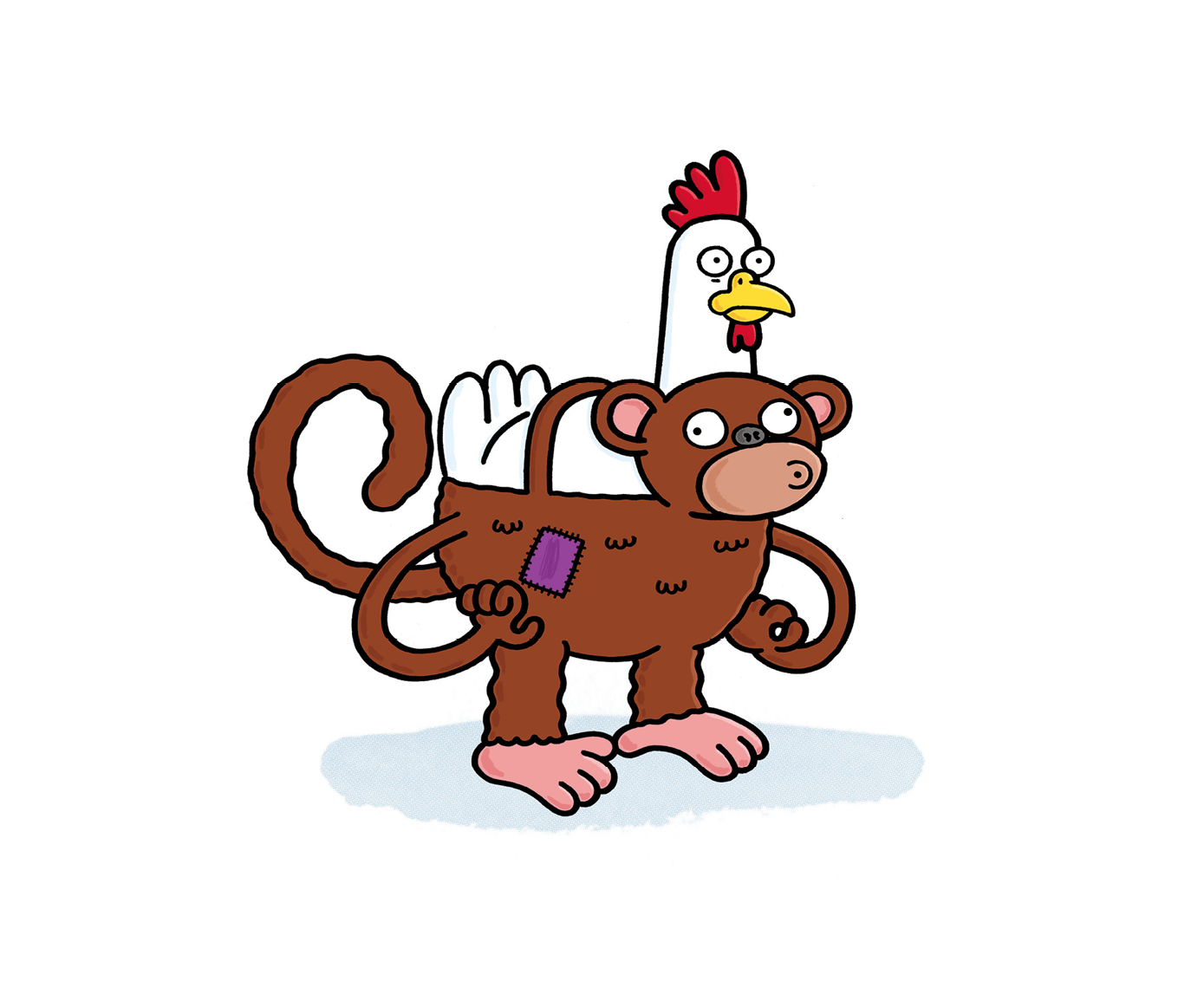 guess what the chicken was wearing monkey pants docter docter i have worms in - photo 7