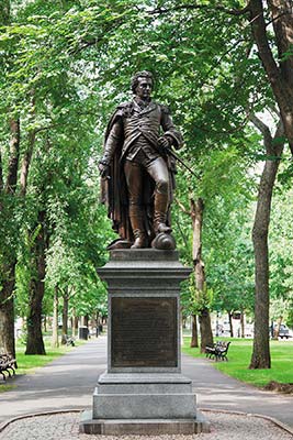 John Glover Statue at the Commonwealth Avenue Mall Freedom Trail - photo 9