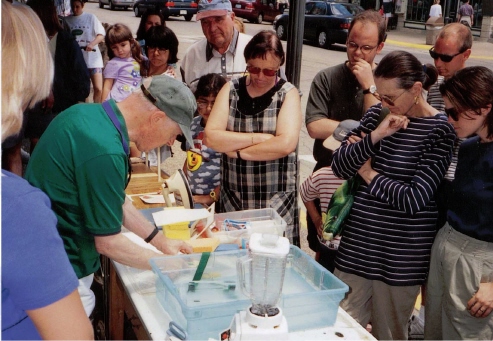 Demonstrating hand papermaking on the historical streets of Galena Ill I - photo 14