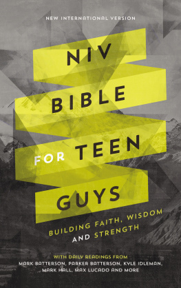 Zondervan - Niv, Bible for Teen Guys: Building Faith, Wisdom and Strength