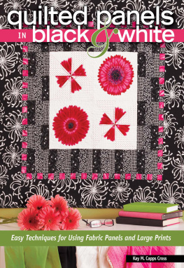 Kay Capps Cross - Quilted Panels in Black and White: Fast and Friendly Techniques for Using Fabric Panels and Large Prints