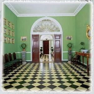 The entry hall of Homewood House in Baltimore Maryland showcases a - photo 4