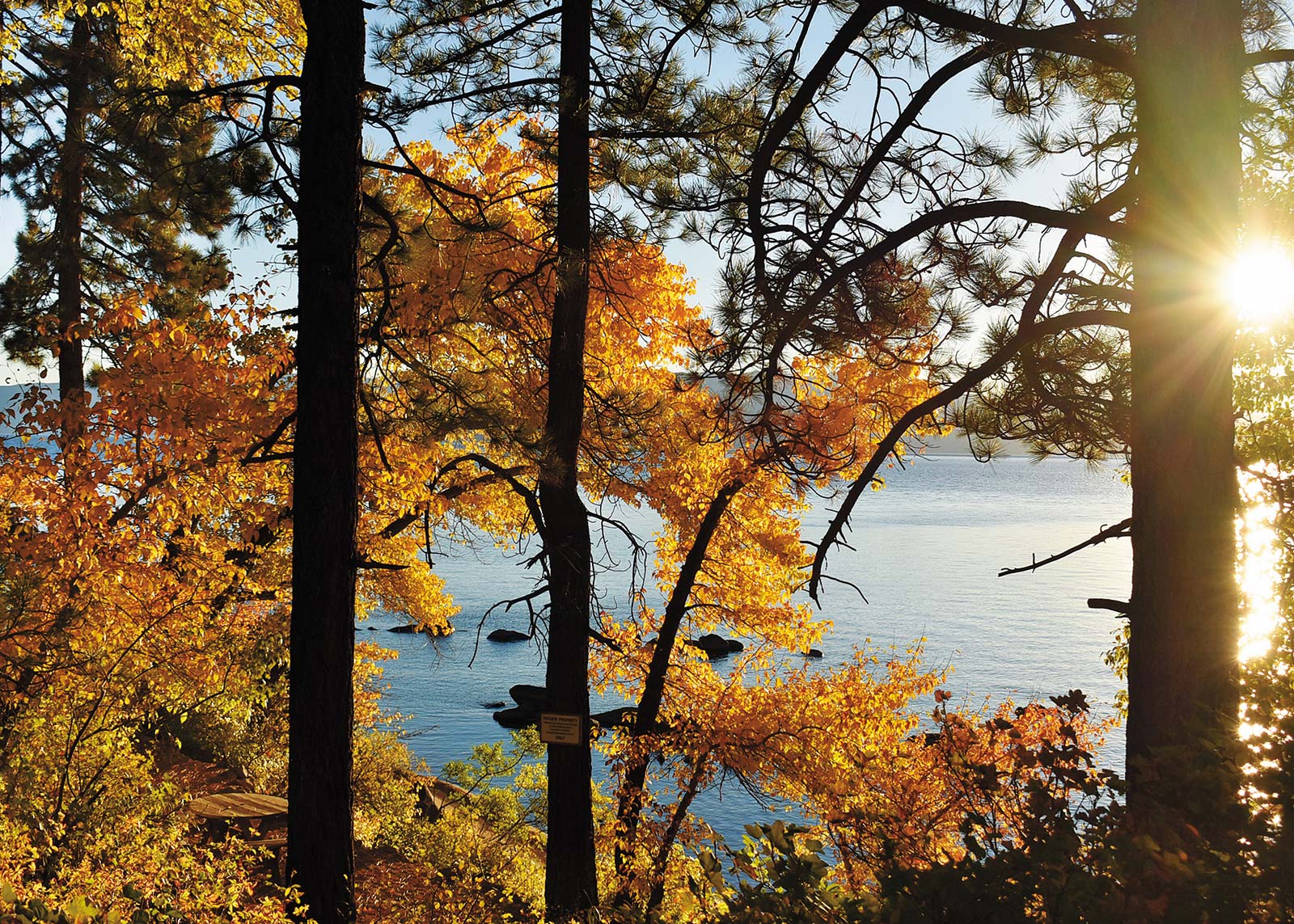 Tahoe in autumn East Shore Miles of untouched land and isolated beaches - photo 20