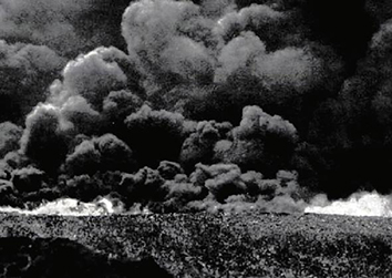 A battlefield view in WW1 before the attacking forces march towards their - photo 1