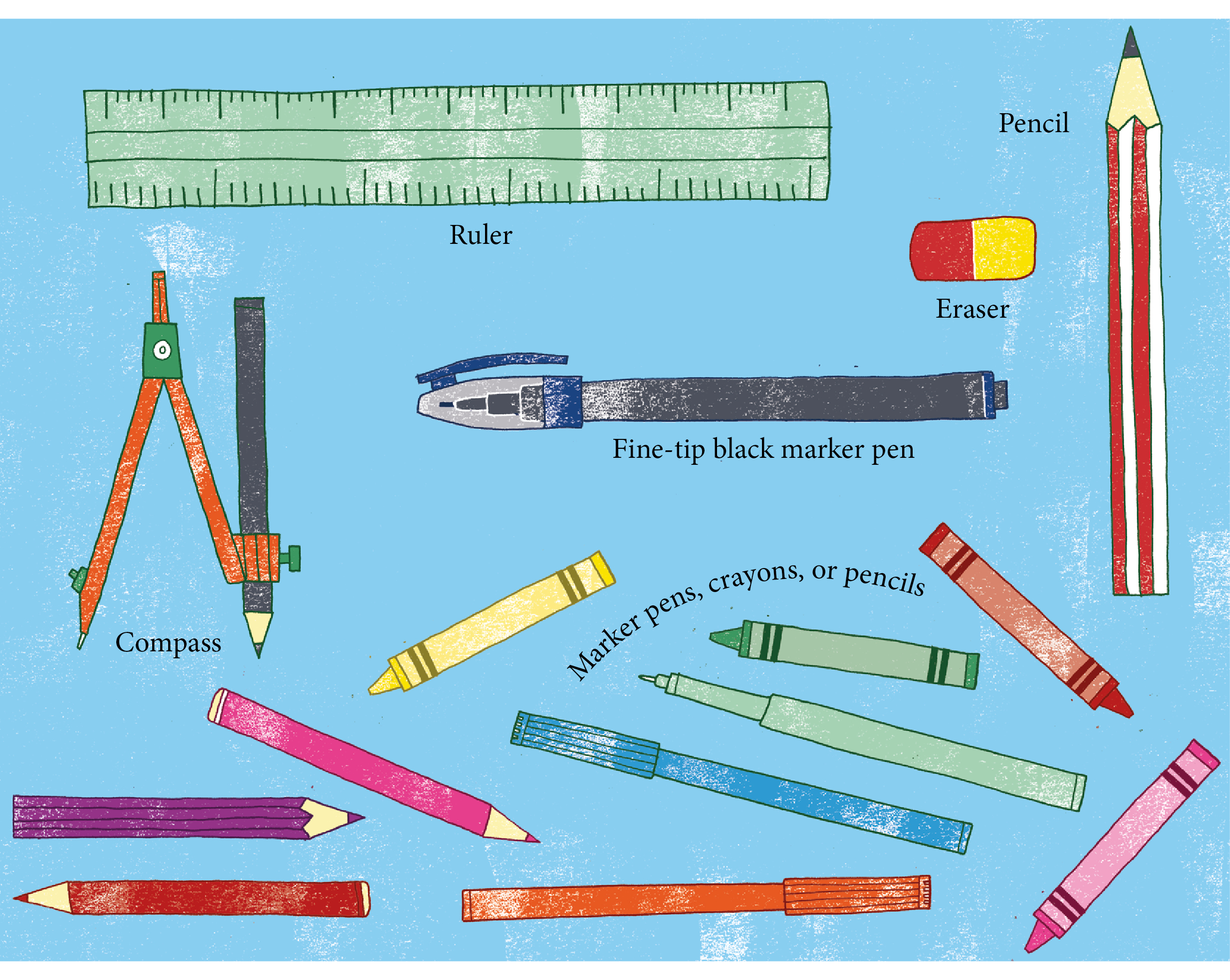 Tips Draw guidelines on the page in pencil to help you structure your pattern - photo 2