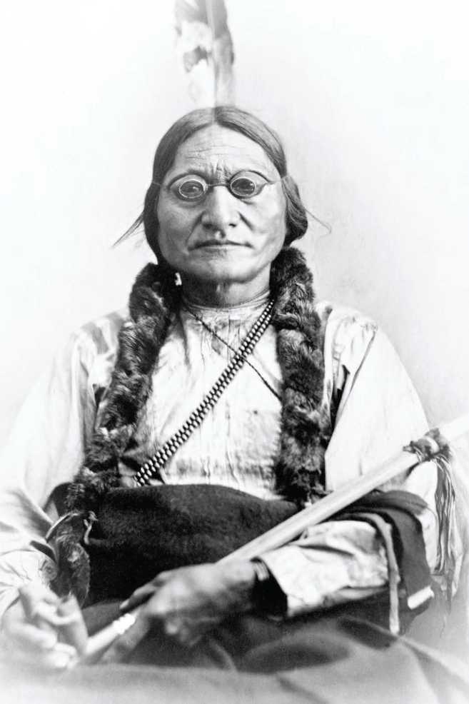 Opposite This 1881 photograph shows Sitting Bull theleader of the Lakota - photo 3