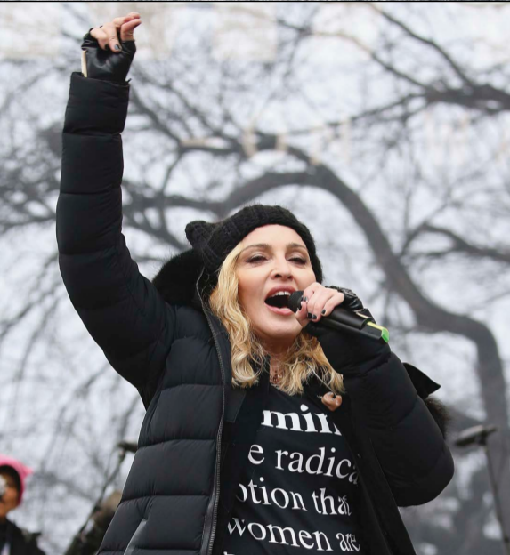 On January 21 2017 Madonna spoke out for womens rights-and against President - photo 6