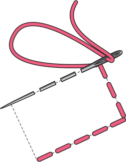 Running Stitch The running stitch is worked using a basic almost intuitive - photo 1