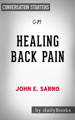 dailyBooks Healing Back Pain--The Mind-Body Connection by John E. Sarno