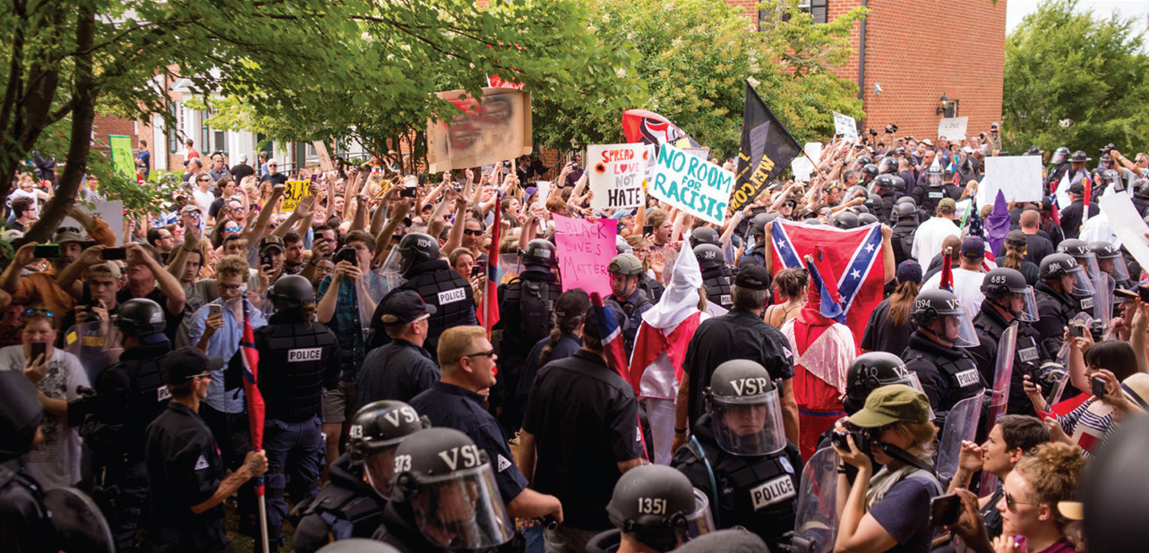 During the Charlottesville protest white supremacists staged a demonstration - photo 6