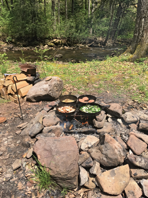 Cooking outside over an open fire was a necessity for Native Americans and - photo 22