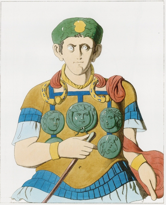 PLATE 2 M Colius Lembonius Legionary Centurion 4th-5th Centuries Roman - photo 3