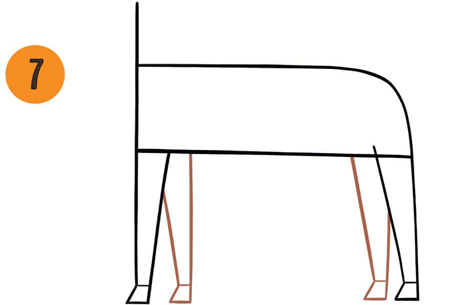 Try to make the back legs exactly the same length as the front legs - photo 16