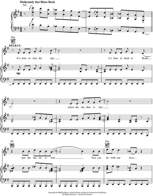 Memphis Songbook PianoVocal Selections Melody in the Piano Part - photo 2