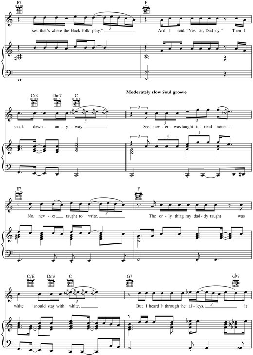 Memphis Songbook PianoVocal Selections Melody in the Piano Part - photo 16