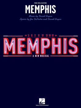 David Bryan - Memphis (Songbook): Piano/Vocal Selections (Melody in the Piano Part)