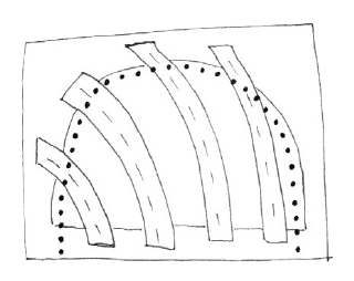 Fig 5 Trim away the extra fabric from the sides and top and tuck the - photo 10