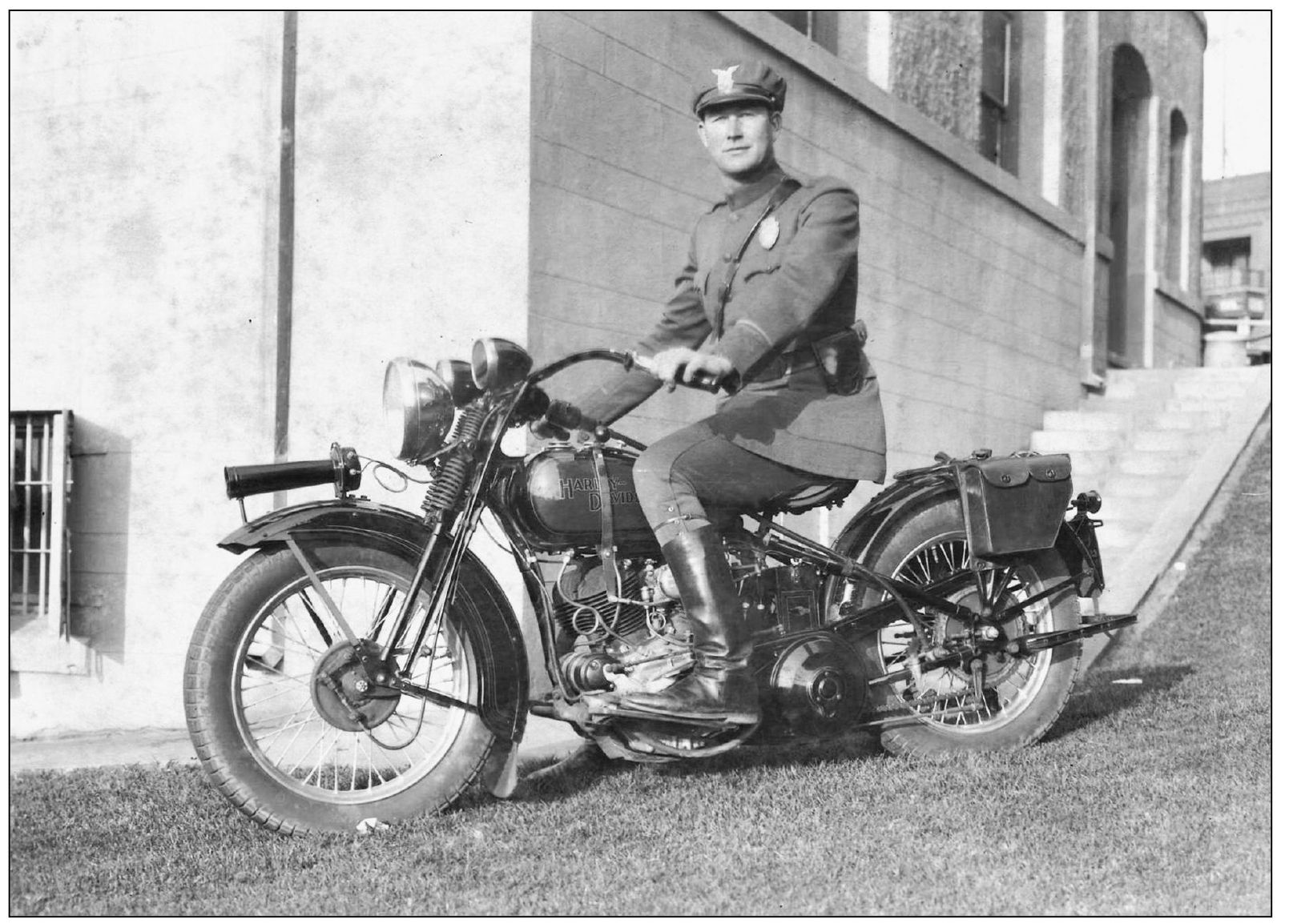 In this undated photograph a Redondo Beach motor officer sits on his - photo 11