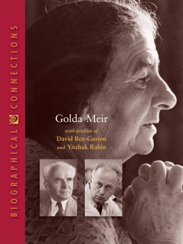 World Book - Golda Meir: with profiles of David Ben-Gurion and Yitzhak Rabin