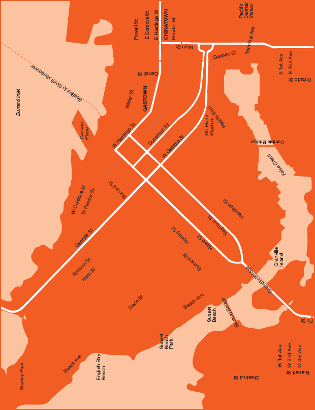 Map of Downtown Vancouver Gastown and Chinatown In 1972 Captain - photo 8