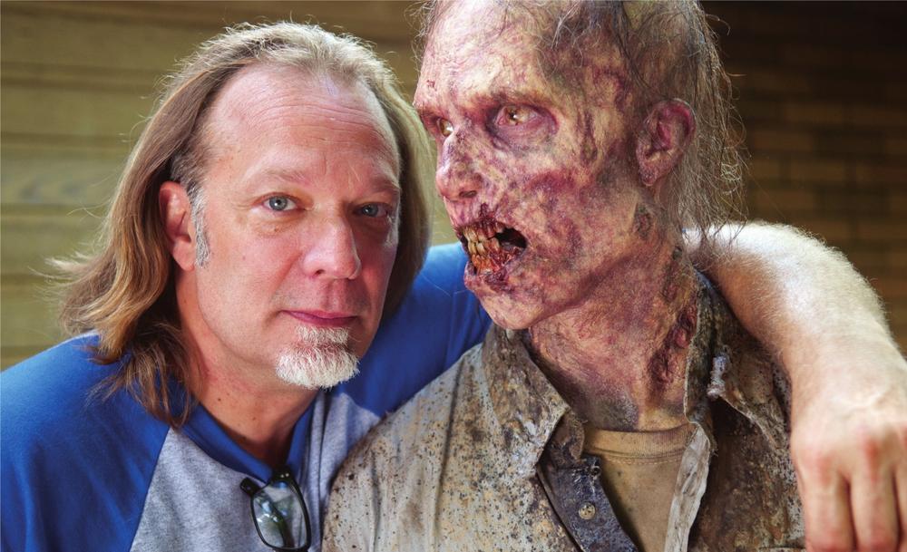 Greg Nicotero with zombie friend on the Georgia set of season four of The - photo 2