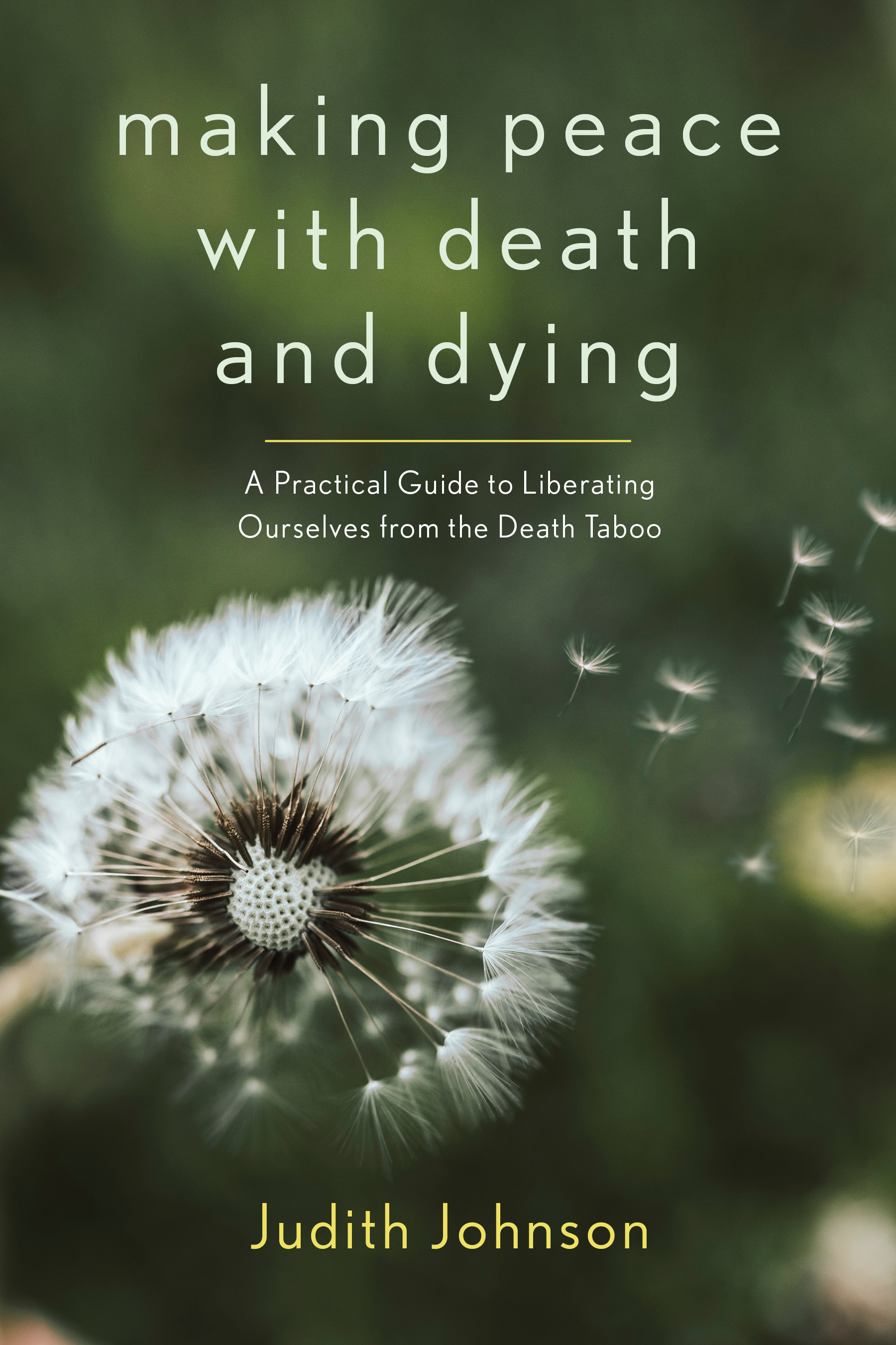 advance praise for making peace with death and dying Judith Johnson brings - photo 1