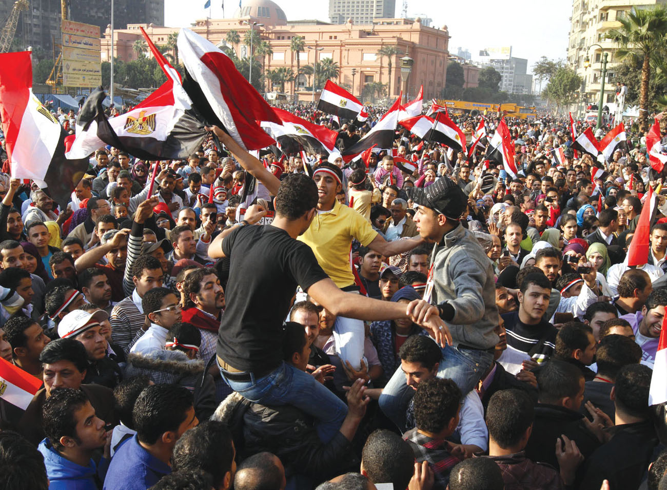 The scene of wild celebration in Cairos Tahrir Square in February 2011 marked - photo 3