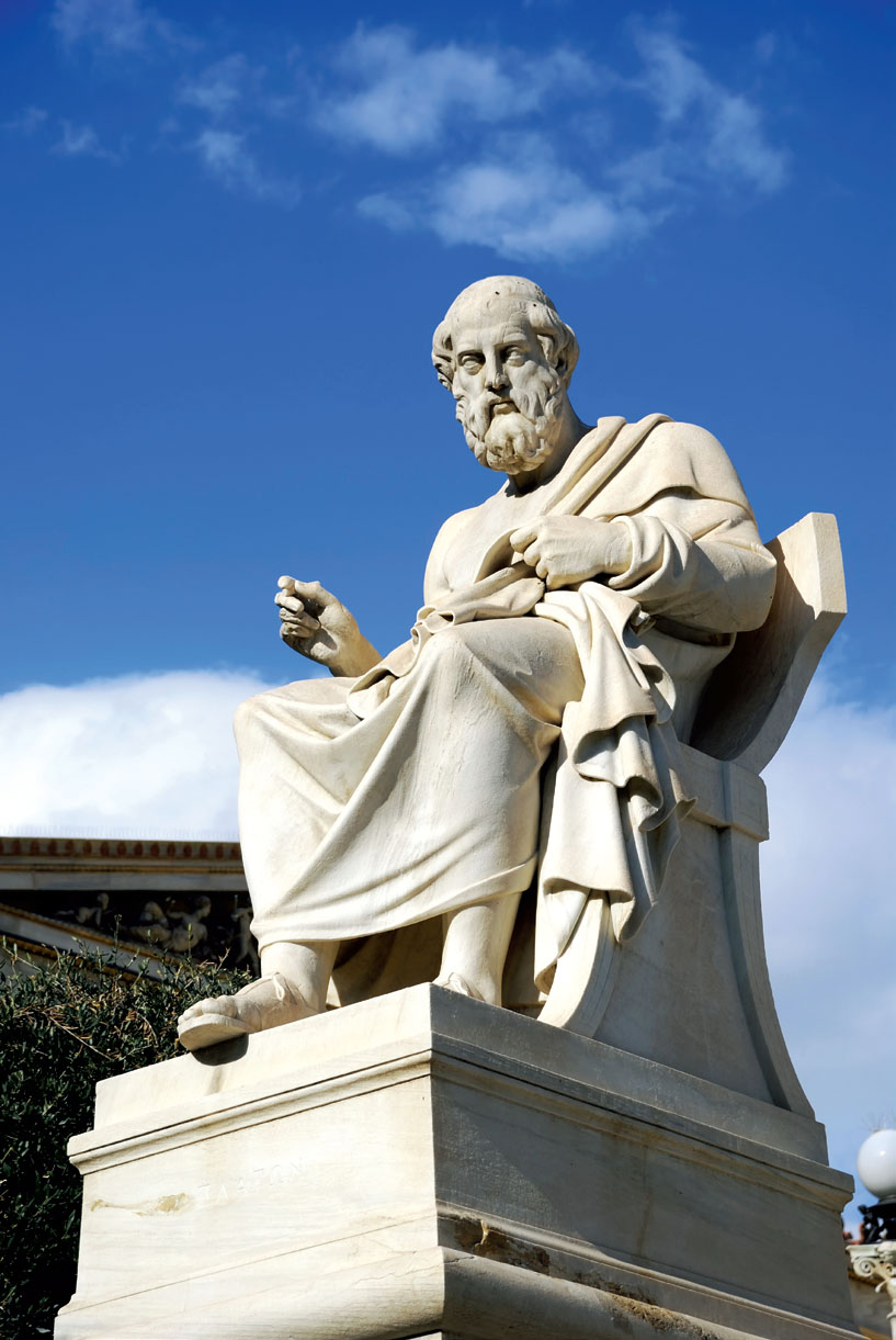 Plato depicted in this statue was a great thinker from ancient Greece He and - photo 4