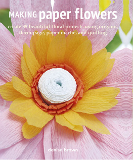 Denise Brown Making Paper Flowers