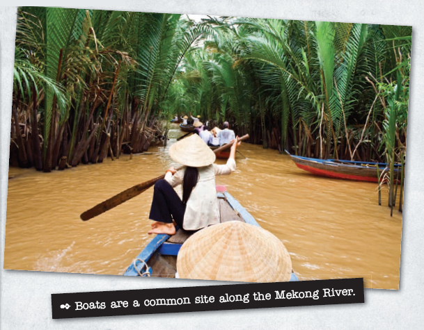 The Mekong River is an important waterway running through southern Vietnam - photo 8