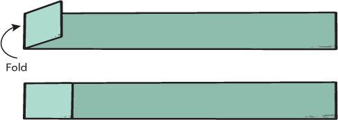 Step 2 Fold one end of the strip just a short piece about as long as the - photo 11