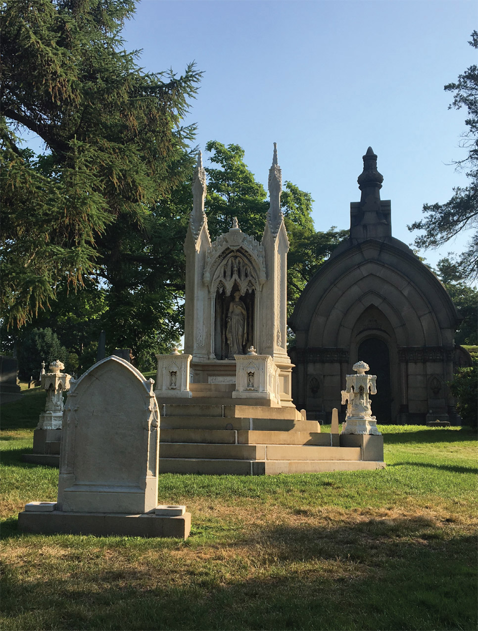 On a sunny summer morning I rounded a corner path at Green-Wood Cemetery on - photo 1