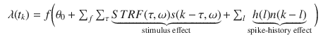 12 where 0 is a constant h l is a finite-length post-spike filter n - photo 2