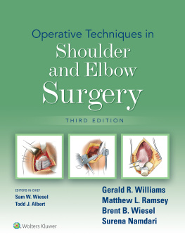 Gerald R. Williams Operative Techniques in Shoulder and Elbow Surgery