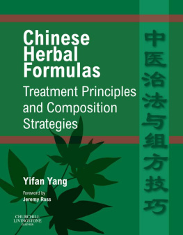 Yang - Chinese Herbal Formulas - Treatment Principles and Composition Strategies