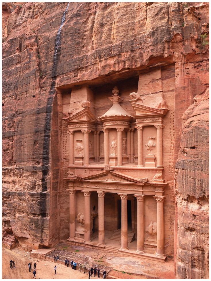 The stunning Treasury at Petra Layard being lowered down to examine an - photo 4