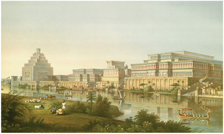 Ancient Nimrud as envisioned by James Fergusson The hall of an Assyrian - photo 6