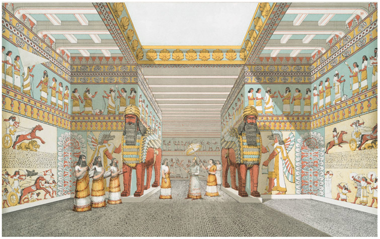 The hall of an Assyrian palace as envisioned by Fergusson Monuments of - photo 7