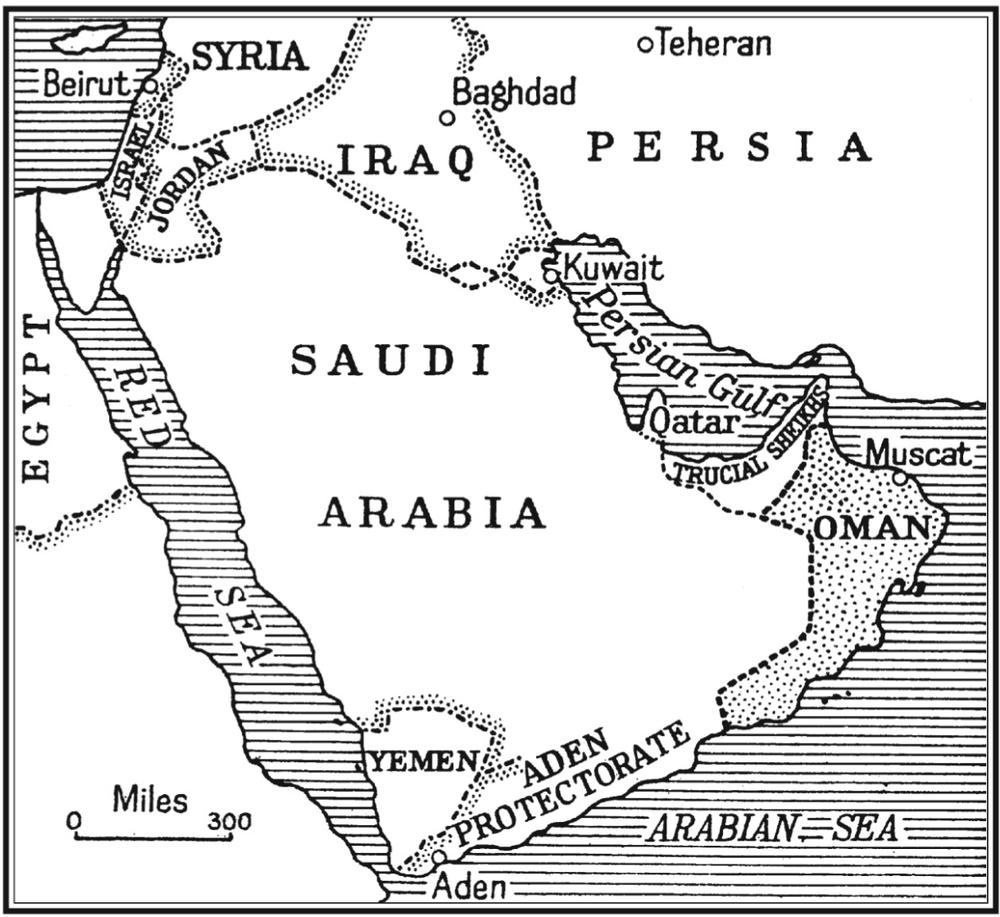 The Middle East in 1955 showing the relative position of Oman T he - photo 2