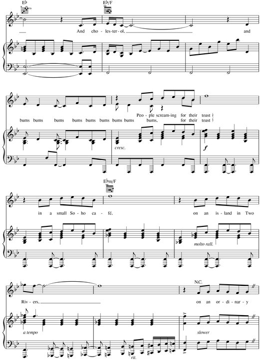 NO MORE Words and Music by JONATHAN LARSON Vocal Arrangement by STEPHEN OREMUS - photo 43