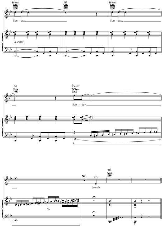 NO MORE Words and Music by JONATHAN LARSON Vocal Arrangement by STEPHEN OREMUS - photo 44