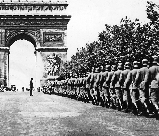 German troops in front of the Eiffel Tower Paris The speed of the Nazi - photo 2