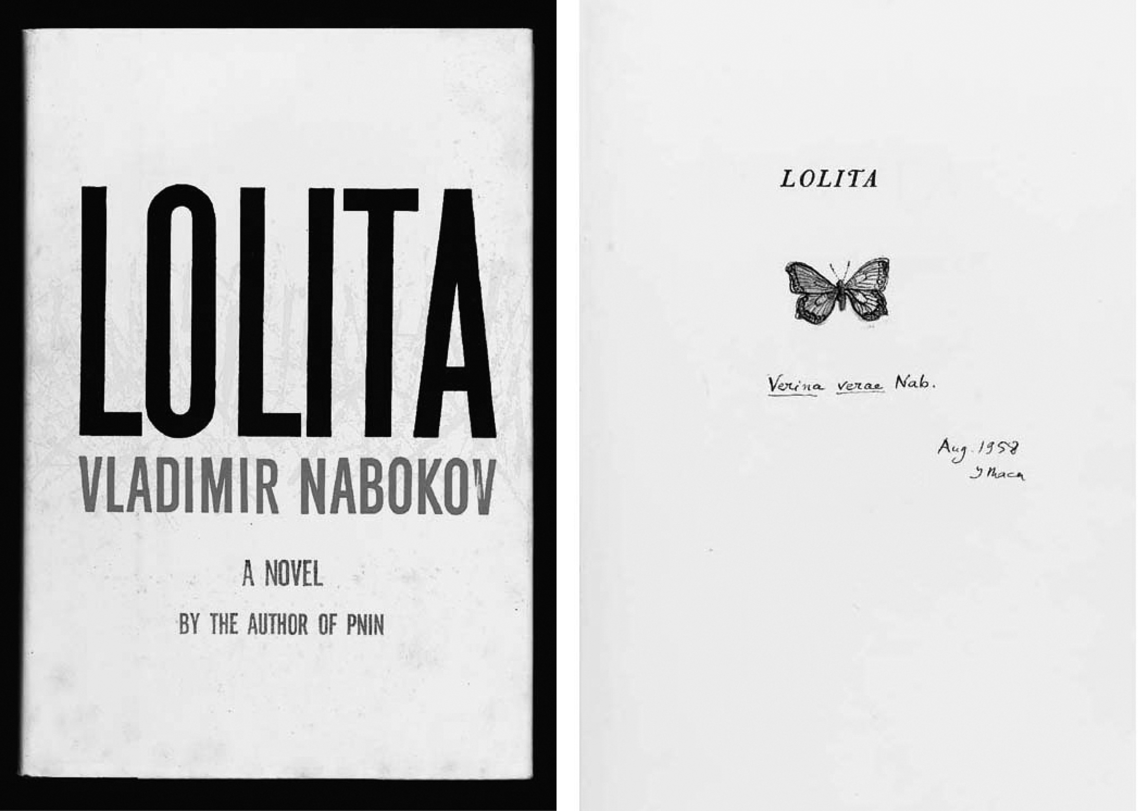 A signed first edition of Lolita inscribed to Vra no less 1958 as my - photo 1