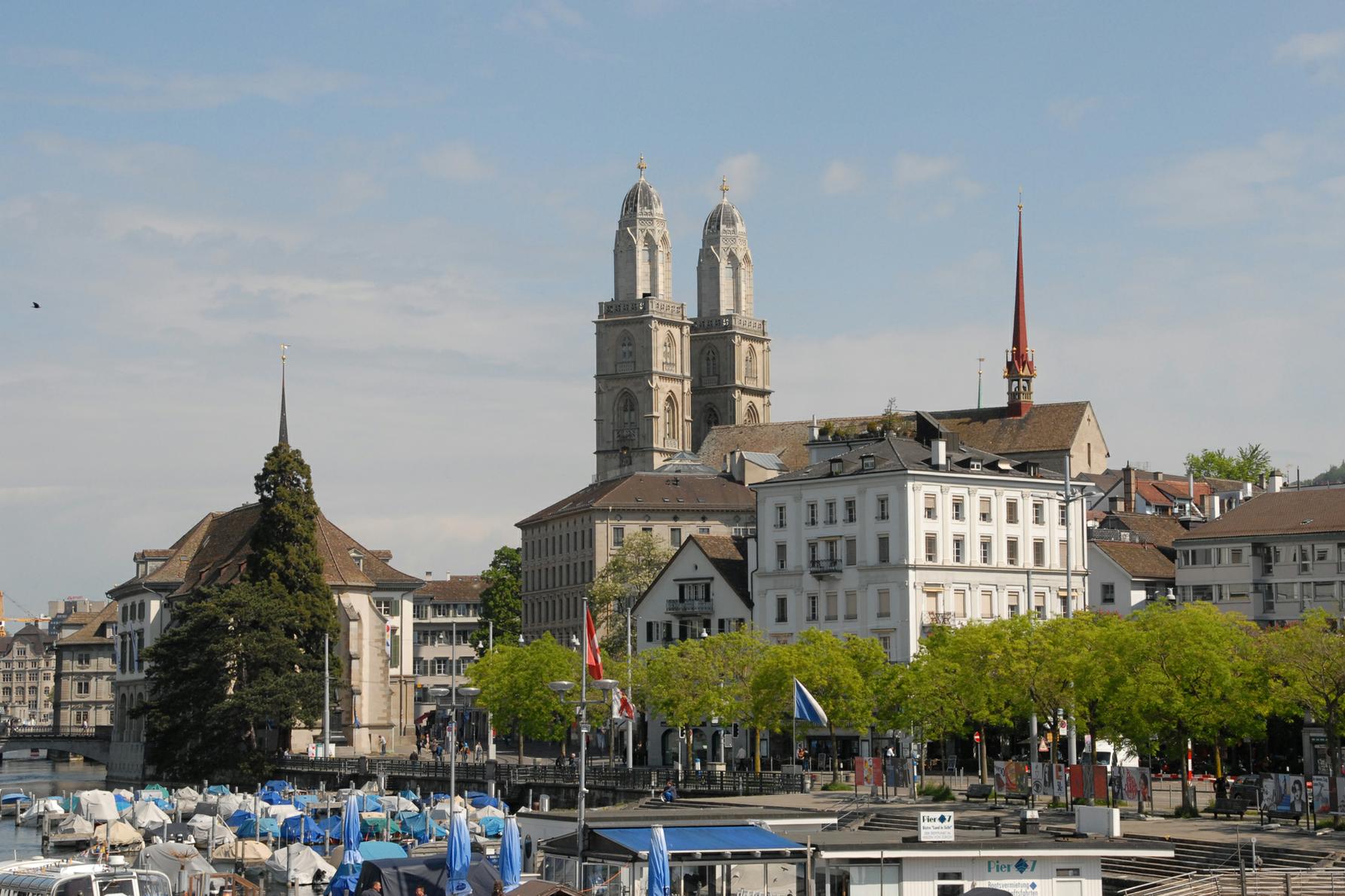 The View from Quaibrcke Looking right from Quay Bridge the church with the - photo 2