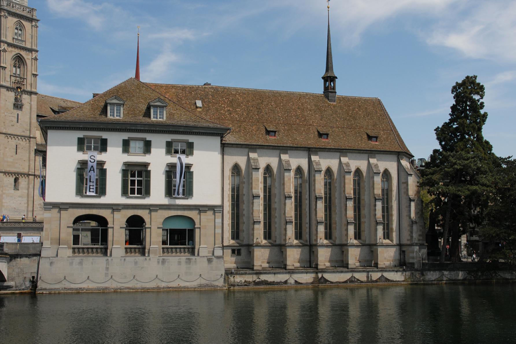 Helmhaus and Wasserkirche In this view across the River Limmat the building on - photo 7