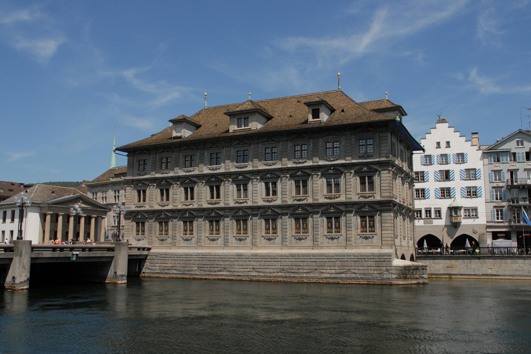 The Rathaus A close up of the Rathaus Town Hall with Rathaus Bridge - photo 9