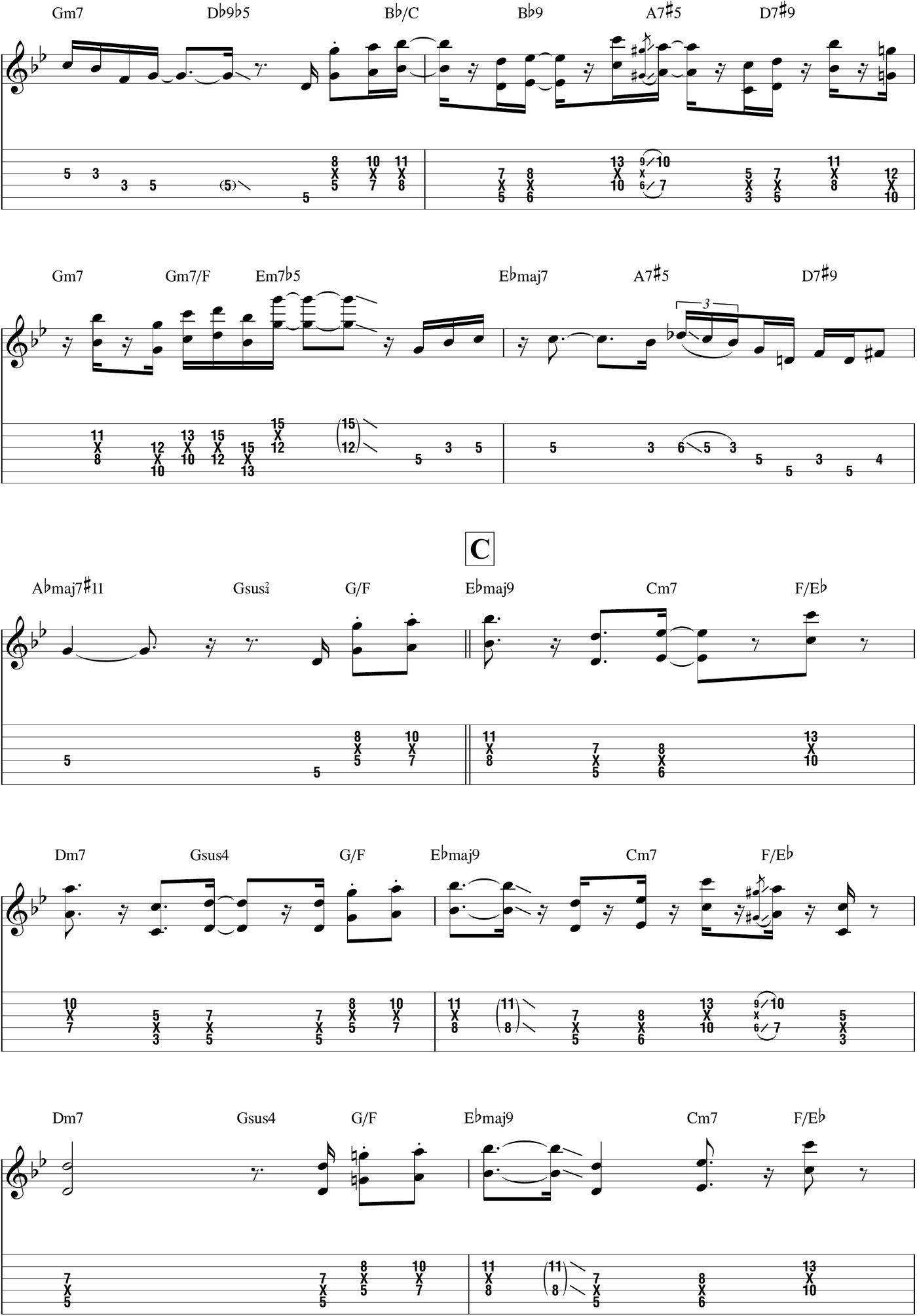 Smooth Jazz Guitar Play-Along Volume 124 - photo 33